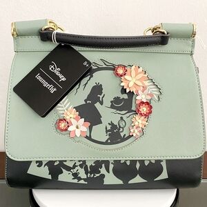 Loungefly ALICE Green and Black Women's Crossbody Bag